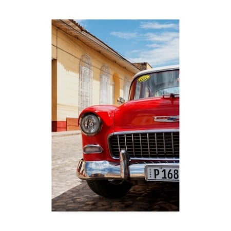 Philippe Hugonnard 'Cuban Red Car 1955 Chevy' Canvas Art,12x19